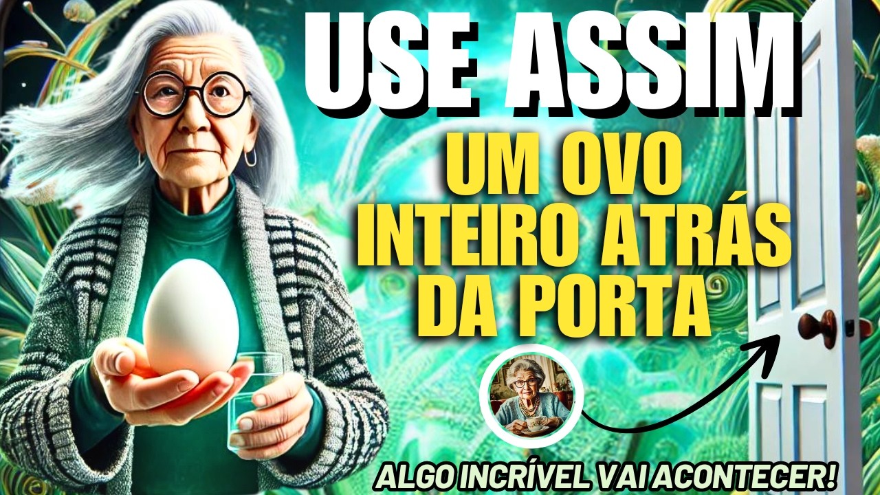 USE ASSIM UM OVO INTEIRO COM COPO COM ÁGUA ATRÁS DA PORTA lI FAÇA ISSO!