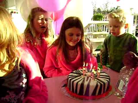 Dan's 9th birthday - the girls at the spa!