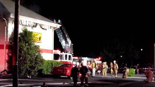 preview picture of video 'Buchanan Ladder 3 - Setting up - Botetourt LubeTech Fire - 4/30/11'
