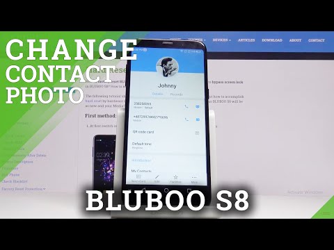 How to Add Photo to Contact in BLUBOO S8 - Personalize Contact Profile