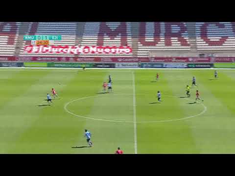 El gol de Adrián Fuentes 1-1 en el Real Murcia 2 Ejido 2