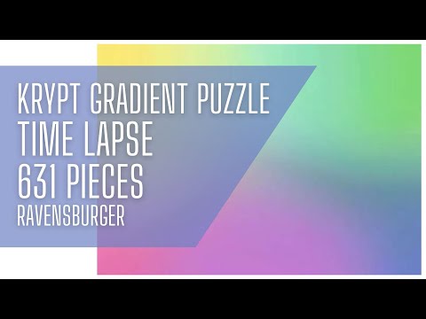 Doing the Krypt Gradient Ravensburger Puzzle (Time Lapse)