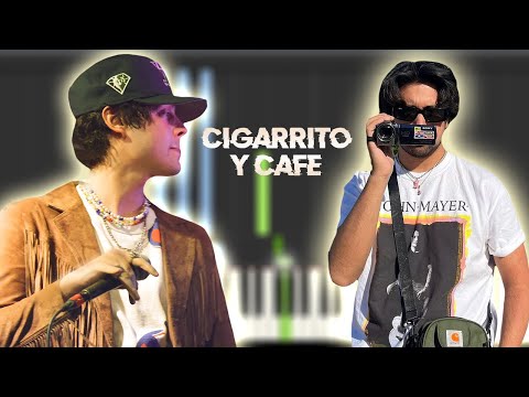 Josué Alaniz, Carlos Colosio - cigarrito y café | Piano Tutorial / Partitura / Karaoke / MIDI