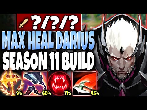 Our Darius Season 11 Max Heal Build will CHANGE THIS GAME 🔥 LoL Top Darius Preseason s11 Gameplay