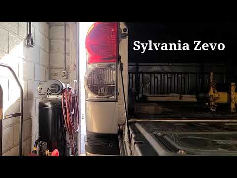 Sylvania ZEVO vs AUXLIGHT (Amazon) LED bulb comparison 3157