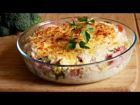 Gratin de chou-fleur brocoli et mozzarella