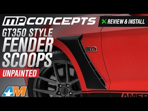 2015-2017 Mustang GT, EcoBoost, V6 MP Concepts GT350 Style Fender Scoops Review & Install