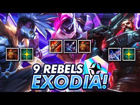 9 REBEL EKKO EXODIA! DOUBLE DAMAGE ULT! | TFT | Teamfight Tactics Galaxies