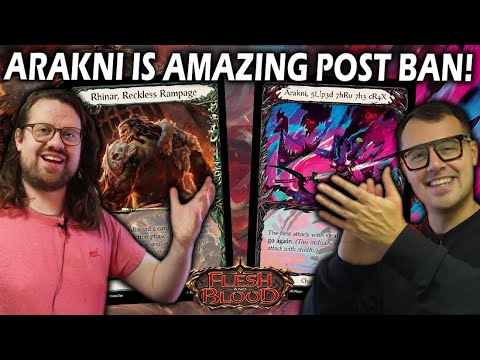 80$ Deck is all you need to Win in Flesh and Blood! | Arakni vs Rhinar | FAB Paper Gameplay