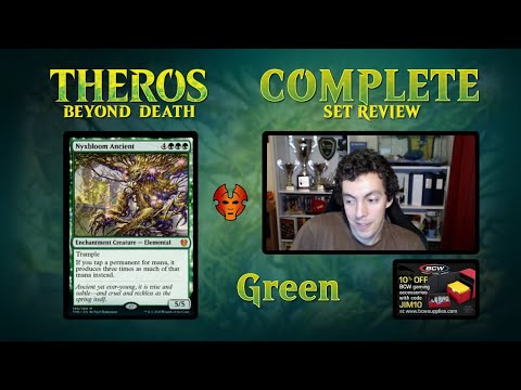 Complete Set Review - Theros: Beyond Death - All Green Cards - Constructed And Limited Focus
