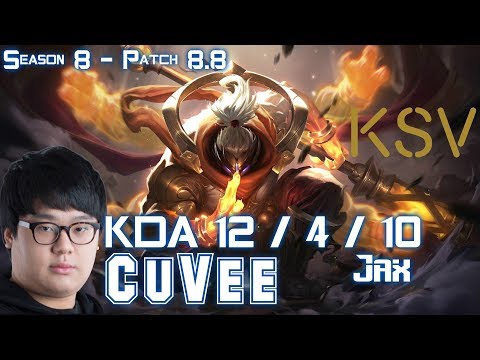 KSV CuVee JAX vs OLAF Jungle - Patch 8.8 KR Ranked