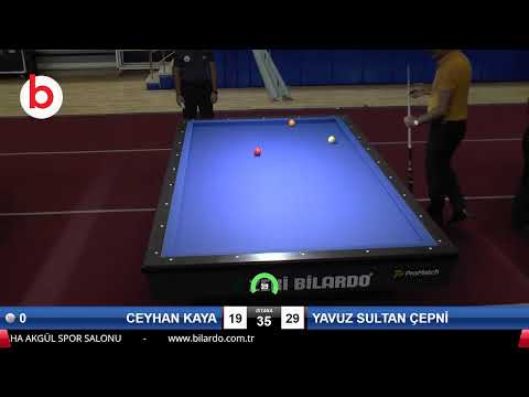 CEYHAN KAYA & YAVUZ SULTAN ÇEPNİ Bilardo Maçı - 2019 TÜRKİYE KUPASI 2.ETAP ERKEKLER-6.ÖN ELEME