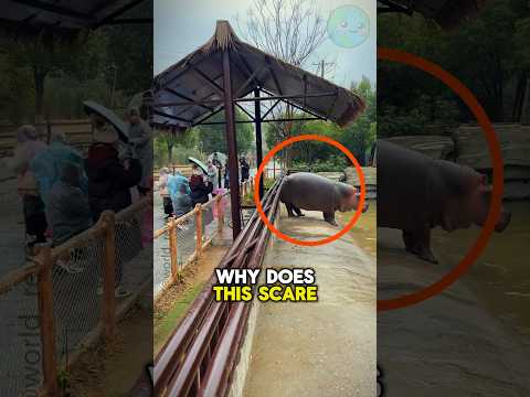 Run If a Hippo Turns Its Back 🦛🦛#viralvideo
