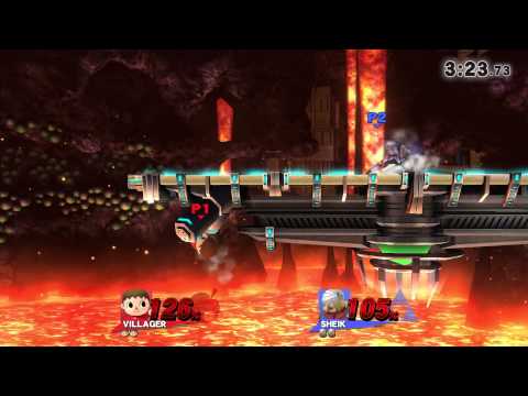 Super Smash Bros. Wii U: For Glory Match #188 (Villager) [1080 HD]
