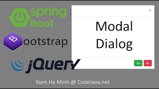 Showing Modal Dialog with Bootstrap and jQuery in Spring Boot