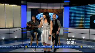 Rachel Potter CBS New York sings her new song &quot;Hold On To Me&quot;