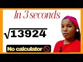 Mental Math Calculations Faster Than A Calculator