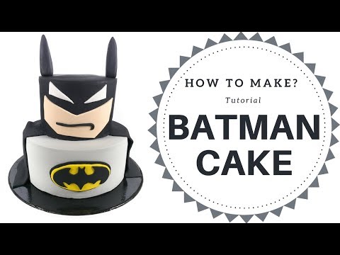 How to make a Batman Cake (3 mins)  | Irma's fondant cakes