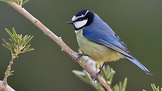 Download lagu African Blue Tit, (Cyanistes teneriffae) mp3