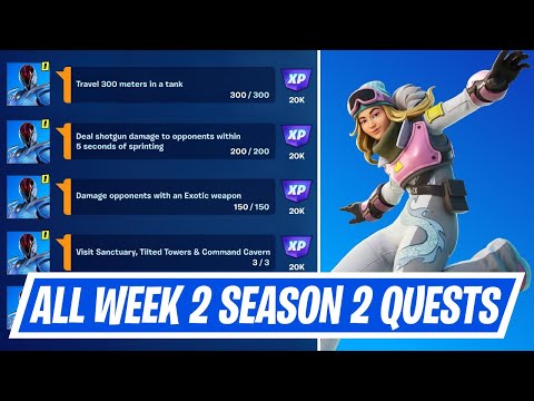 Fortnite Week 2 Season Quest Challenges - How to complete Week 2 Season Quests in Chapter 3 Season 2