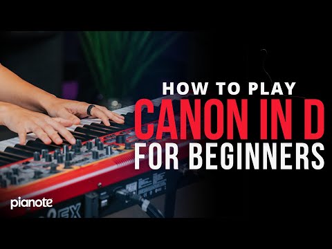 How To Play Canon In D For Beginners (Piano Tutorial with Sheet Music)