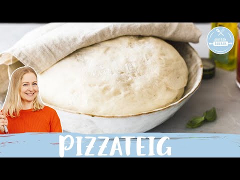Pizza | Pizzateig Grundrezept mit frischer Hefe 🍕 | italienischer Pizzateig 🇮🇹 | Einfach Backen