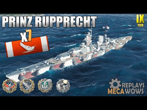 Prinz Rupprecht A Fun Battle With 7 Ships Destroyed | World of Warships
