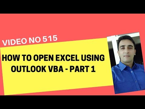 Learn Excel- Video 515- VBA- OPEN EXCEL FROM OUTLOOK VBA PART1