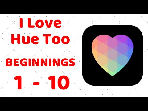 I Love Hue Too BEGINNINGS Level 1-10 Gameplay Walkthrough - YouTube