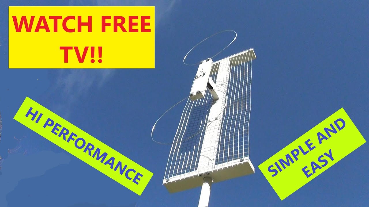 DIY Long Range TV Antenna  - The Twin Hoop with Reflector