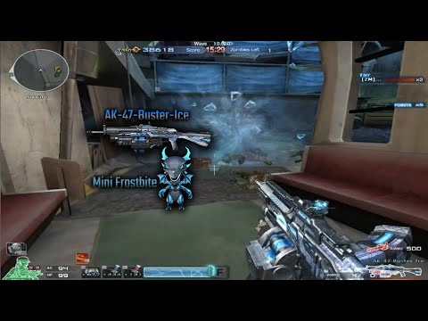 Crossfire West - AK-47-Buster Ice and Mini Frostbite zombies mode game play