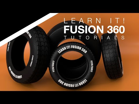 Fusion 360 - (1/3) Parametric Tire and Treads for Beginners/Intermediate Users - Lesson 12 (2023)