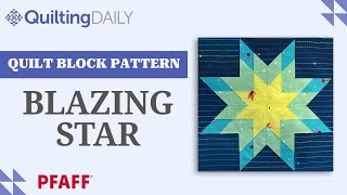 Free Quilt Block Pattern_Blazing Star