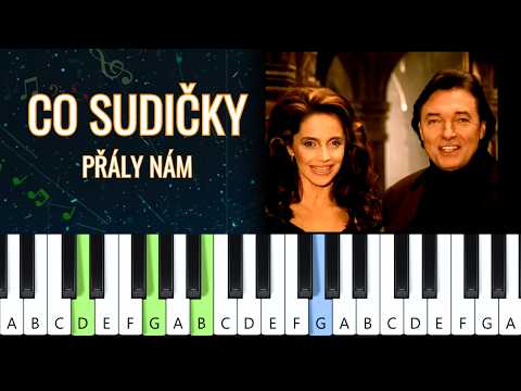 Karel Gott & Lucie Bílá - Co sudičky přály nám (piano tutorial | noty | MIDI | české písničky)