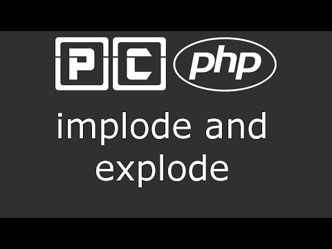 Functions Implode And Explode Using Php
