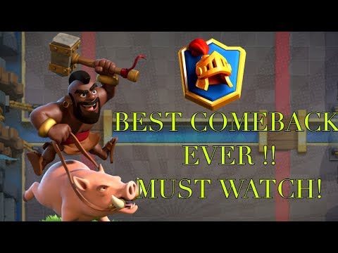 BEST COMEBACK EVER! Live Ladder Trophy Pushing l 2.6 HOG - Clash Royale