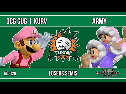 Turnip #129 - DCG GUG | Kurv (Luigi) VS  ARMY (Ice Climbers) - SSBM - Losers Semis