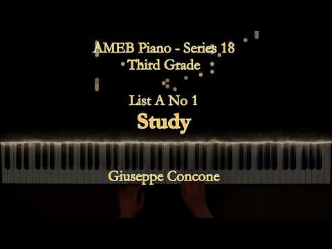Study - Concone | AMEB Piano (Grade 3)