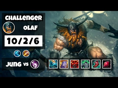 Olaf vs Morgana NA Challenger JUNGLE (10/2/6) - v11.6