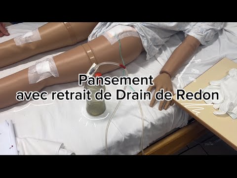 Pansement avec retrait de Drain de Redon