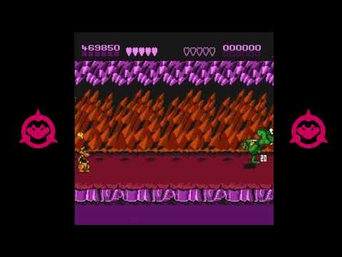 BattleToads NES Walkthrough - Level 7 - Volkmire's Inferno