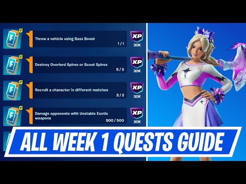 Fortnite Complete Week 1 Quests - How to EASILY Complete Week 1 Challenges in Chapter 6 Season 3