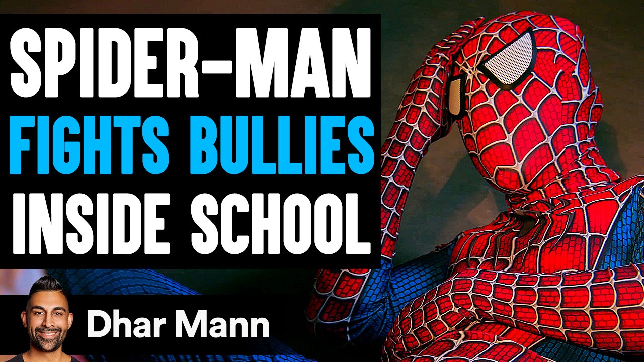 SPIDER-MAN FIGHTS Bullies Inside SCHOOL Ft. King Bach | Dhar Mann Studios