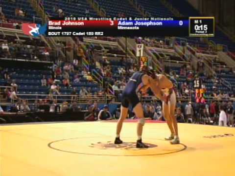 Cadet Freestyle 189 pounds - Brad Johnson vs. Adam Josephson