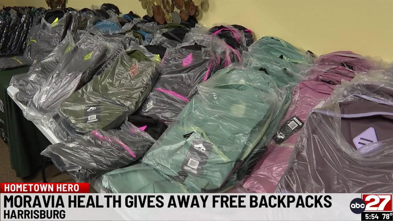 Moravia Health backpack giveaway held in Harrisburg - ABC 27