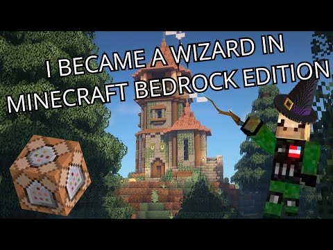 I Became A Wizard in Minecraft Bedrock Edition With Only Commands.