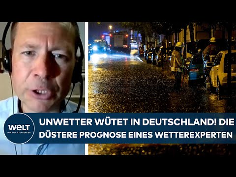 DEUTSCHLAND: Unwetter wütet! Blitz, Donner und Starkregen! Die düstere Prognose eines Wetterexperten
