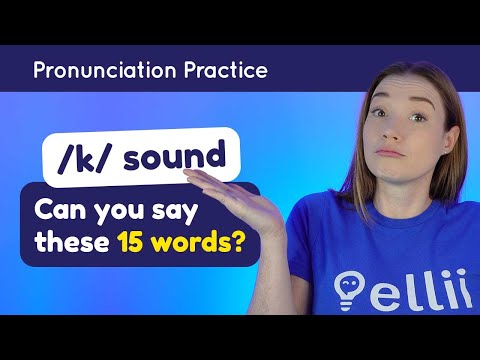 Practicing /k/ – English Pronunciation Lesson (Part 2)