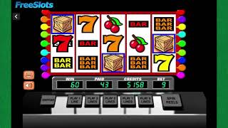 Freeslots Flaming Crates (modern) slot machine bonus mode