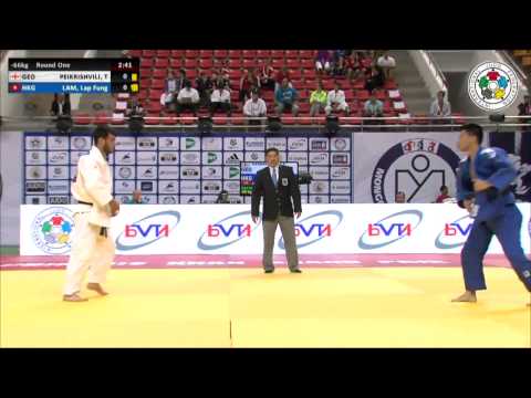 Tristan PEIKRISHVILI (GEO) Vs Lap Fung LAM (HKG) - Judo Grand Prix Ulaanbaatar 2014 [-66kg]